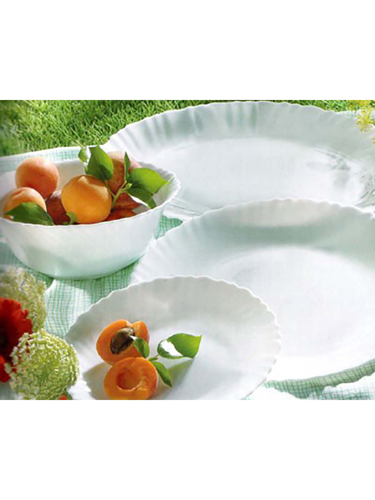 

Сервиз столовый Luminarc Feston, стекло, 19 пр, на 6 персон, Белый