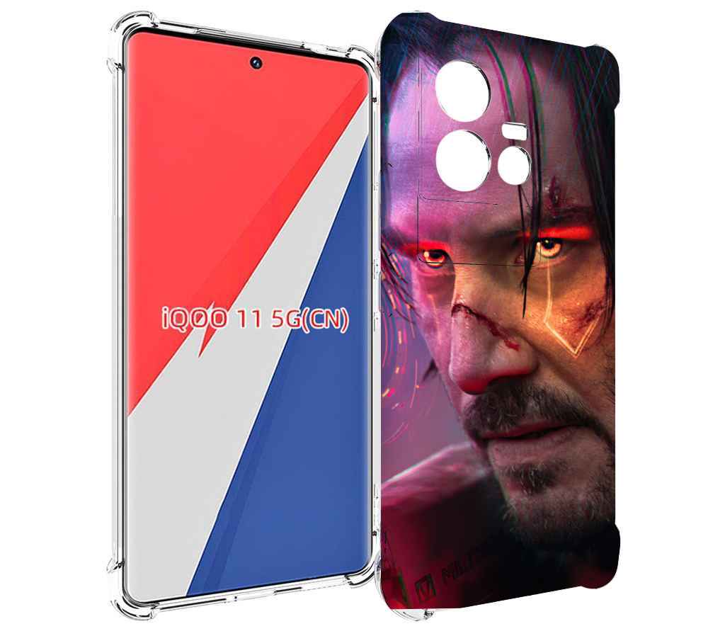 

Чехол MyPads cyberpunk 2077 Джонни Сильверхенд для Vivo iQOO 11, Прозрачный, Tocco