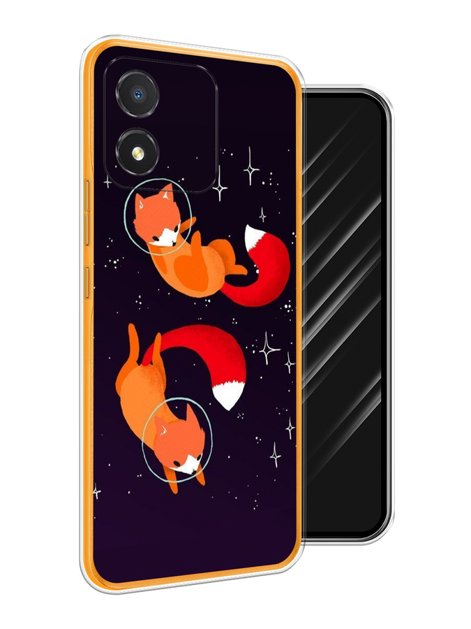 

Чехол Awog на Honor X5 "Лисы космонавты", Оранжевый, 6120950-4