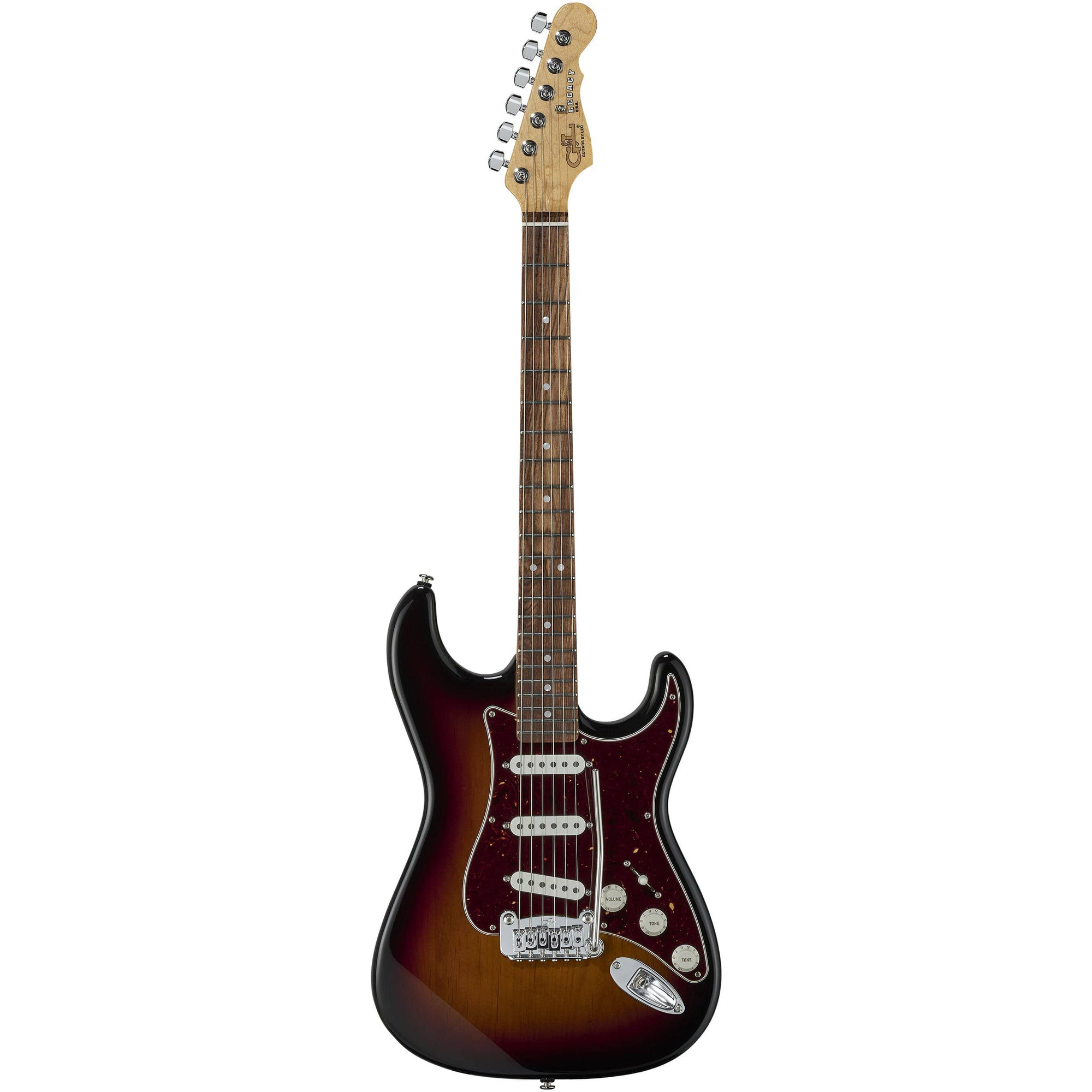 фото Электрогитара g&l fd legacy 3-tone sunburst cr с чехлом