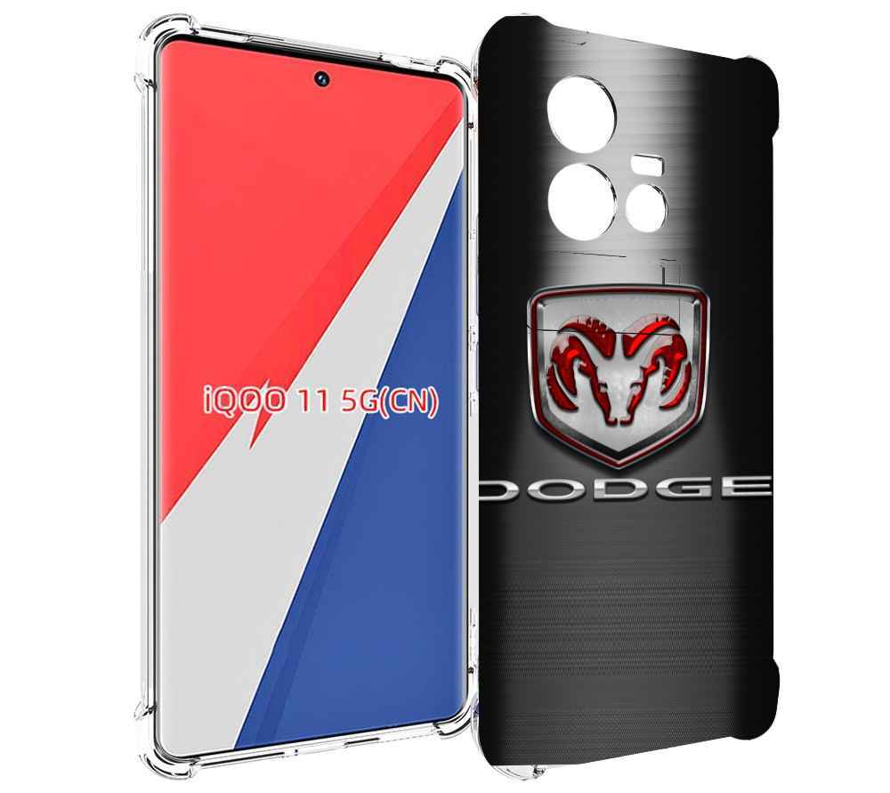 

Чехол MyPads dodge додж 1 мужской для Vivo iQOO 11, Прозрачный, Tocco