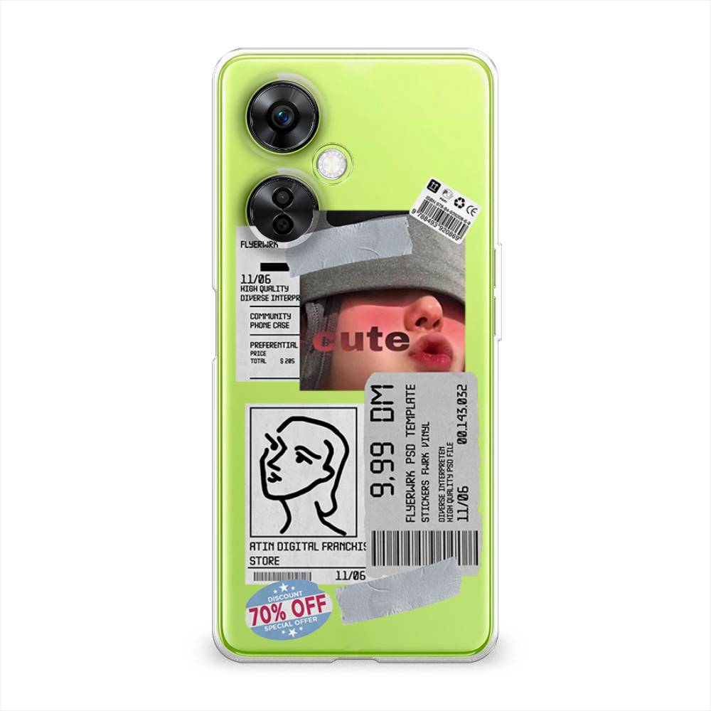 

Чехол на OnePlus Nord N30 5G "Cute girl collage", Розовый;серый;голубой, 153850-6