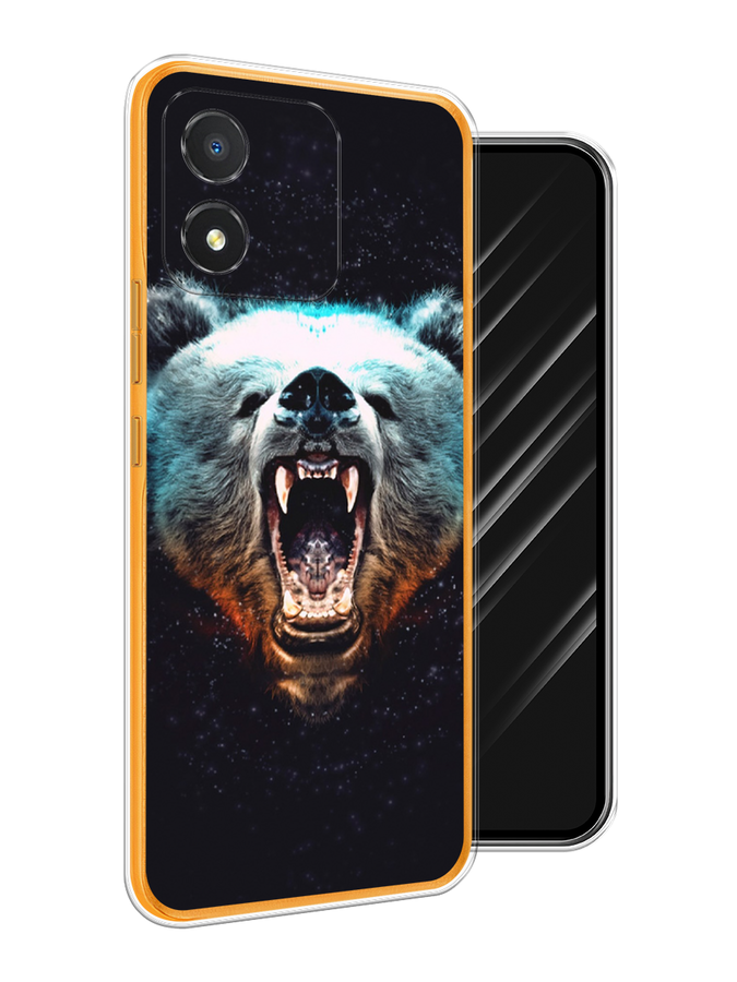 

Чехол Awog на Honor X5 "Медведь", Коричневый;бирюзовый;черный, 6120950-2