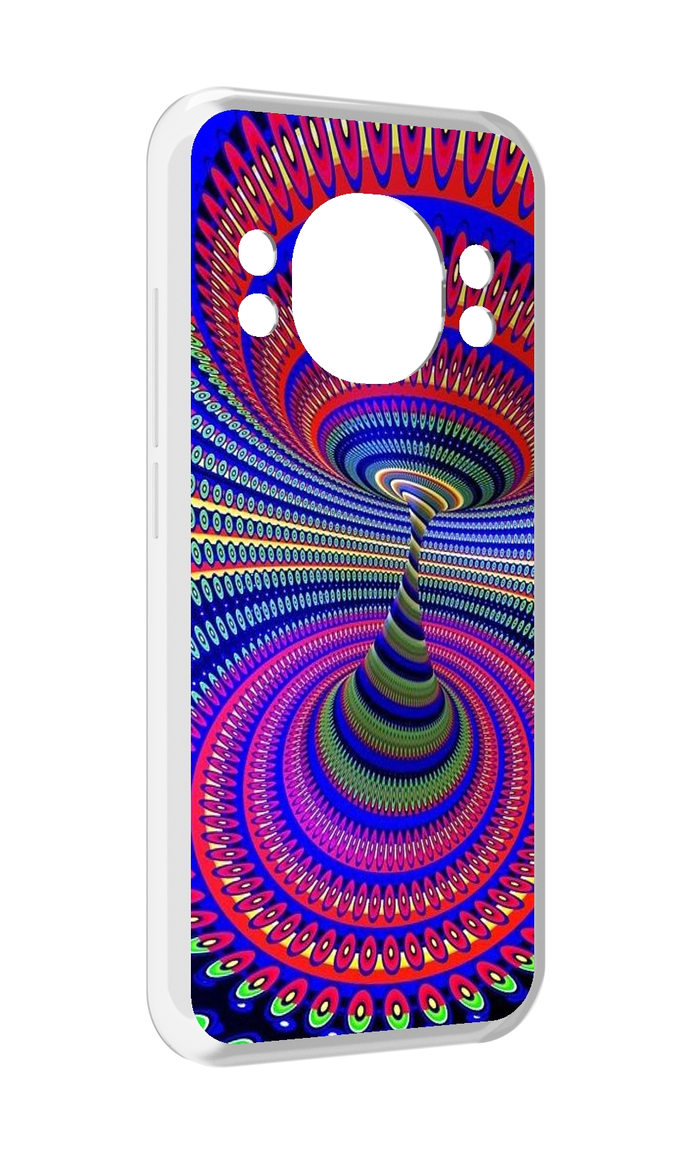 

Чехол MyPads оптическая иллюзия для Doogee S98 / S98 Pro, Прозрачный, Tocco