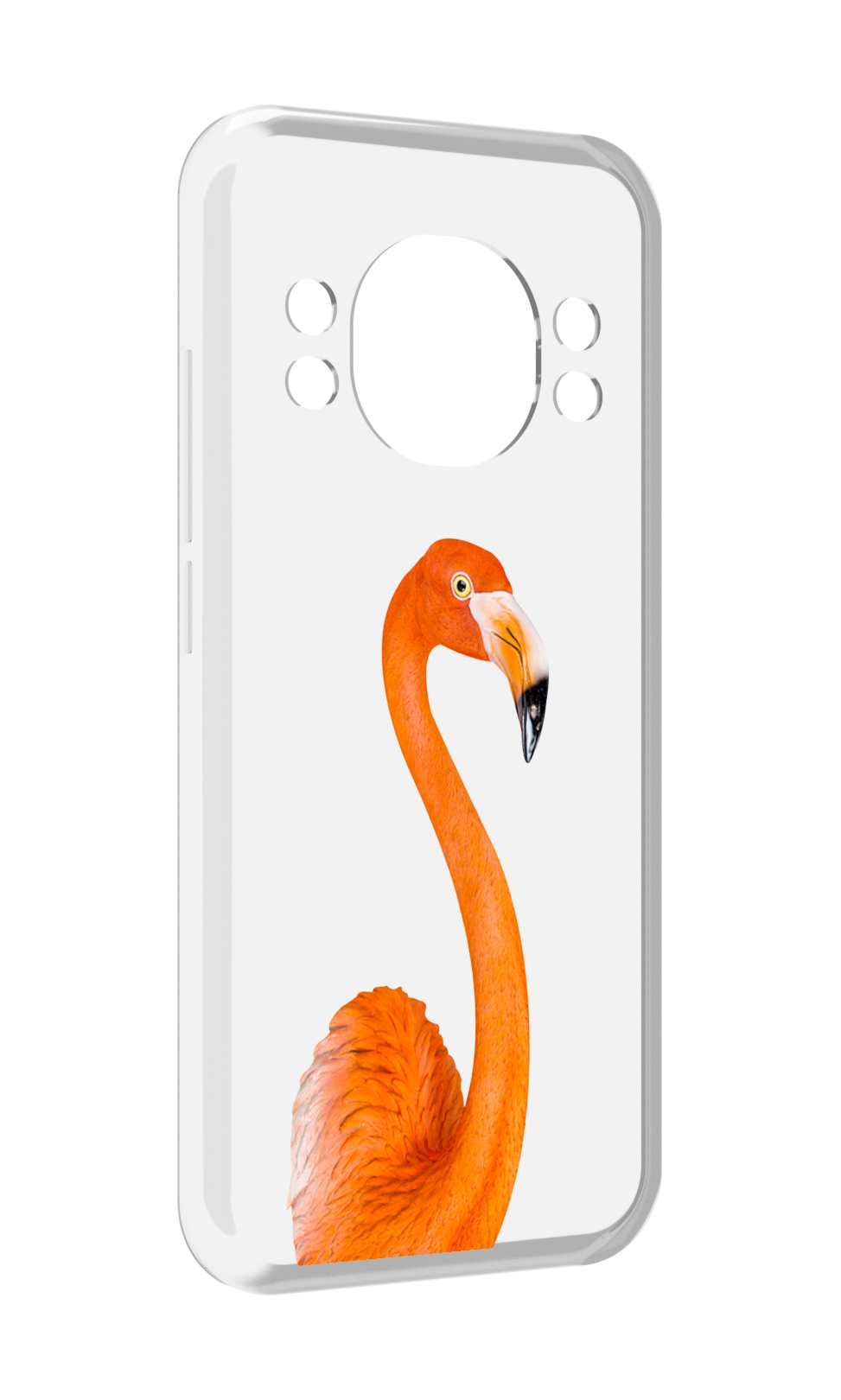 

Чехол MyPads оранжевый-фламинго для Doogee S98 / S98 Pro, Прозрачный, Tocco