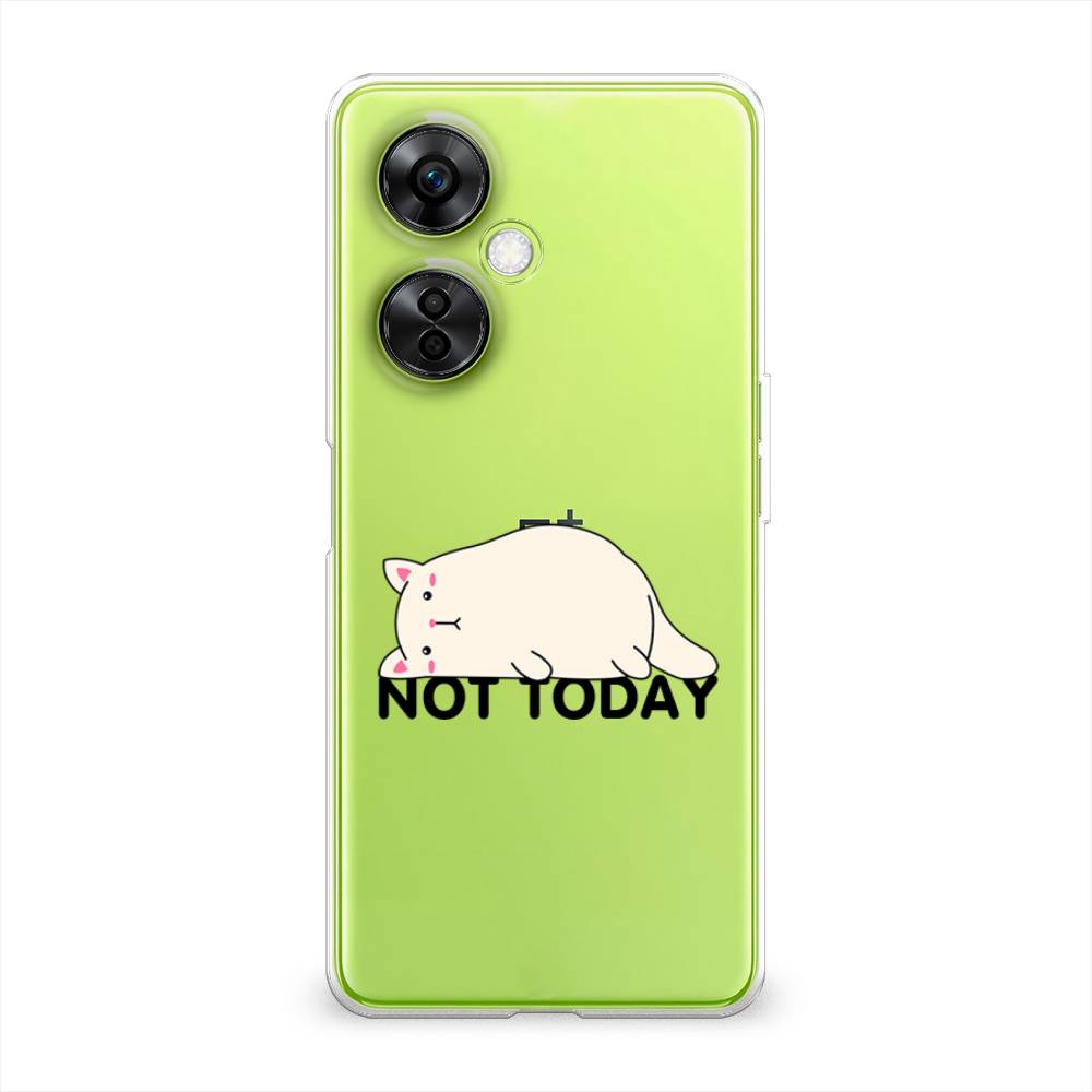 

Чехол на OnePlus Nord N30 5G "Cat not today", Белый;розовый;черный, 153850-1