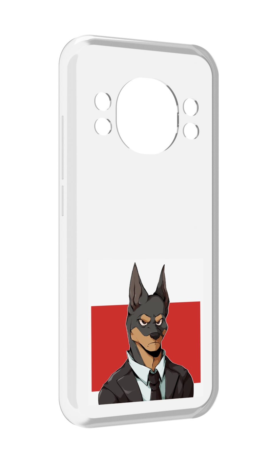 

Чехол MyPads офисный работник собака для Doogee S98 / S98 Pro, Прозрачный, Tocco