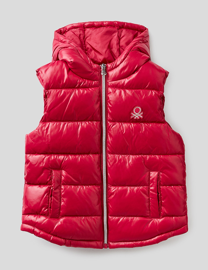

Жилет для девочек Benetton цв. фиолетовый р.158, 21A_2EO05G2M0