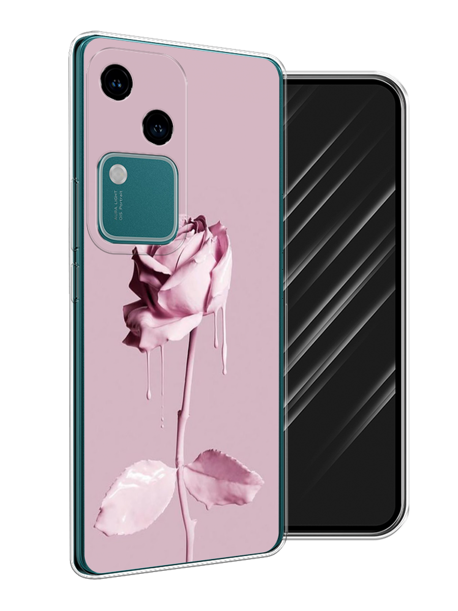 

Чехол Awog на Vivo V30/S18 "Роза в краске", Белый;розовый, 2610150-1