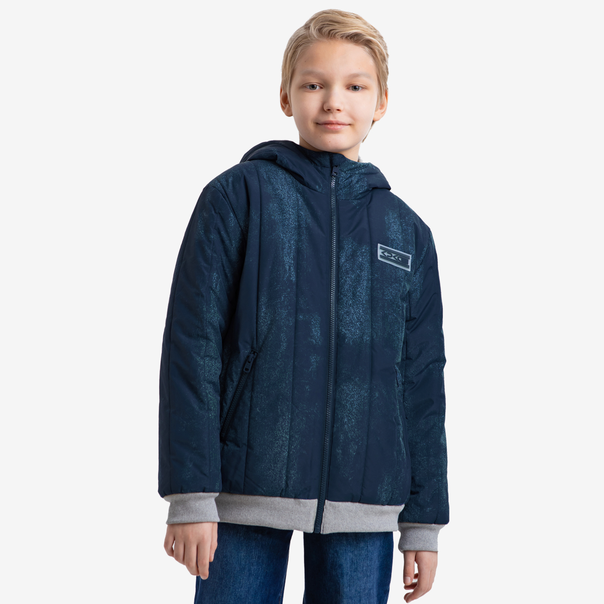 Куртка детская Kapika JJBCK06-MA, цвет темно-синий, размер 134