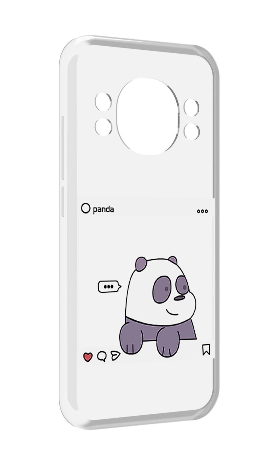 

Чехол MyPads пандочка-фотка для Doogee S98 / S98 Pro, Прозрачный, Tocco