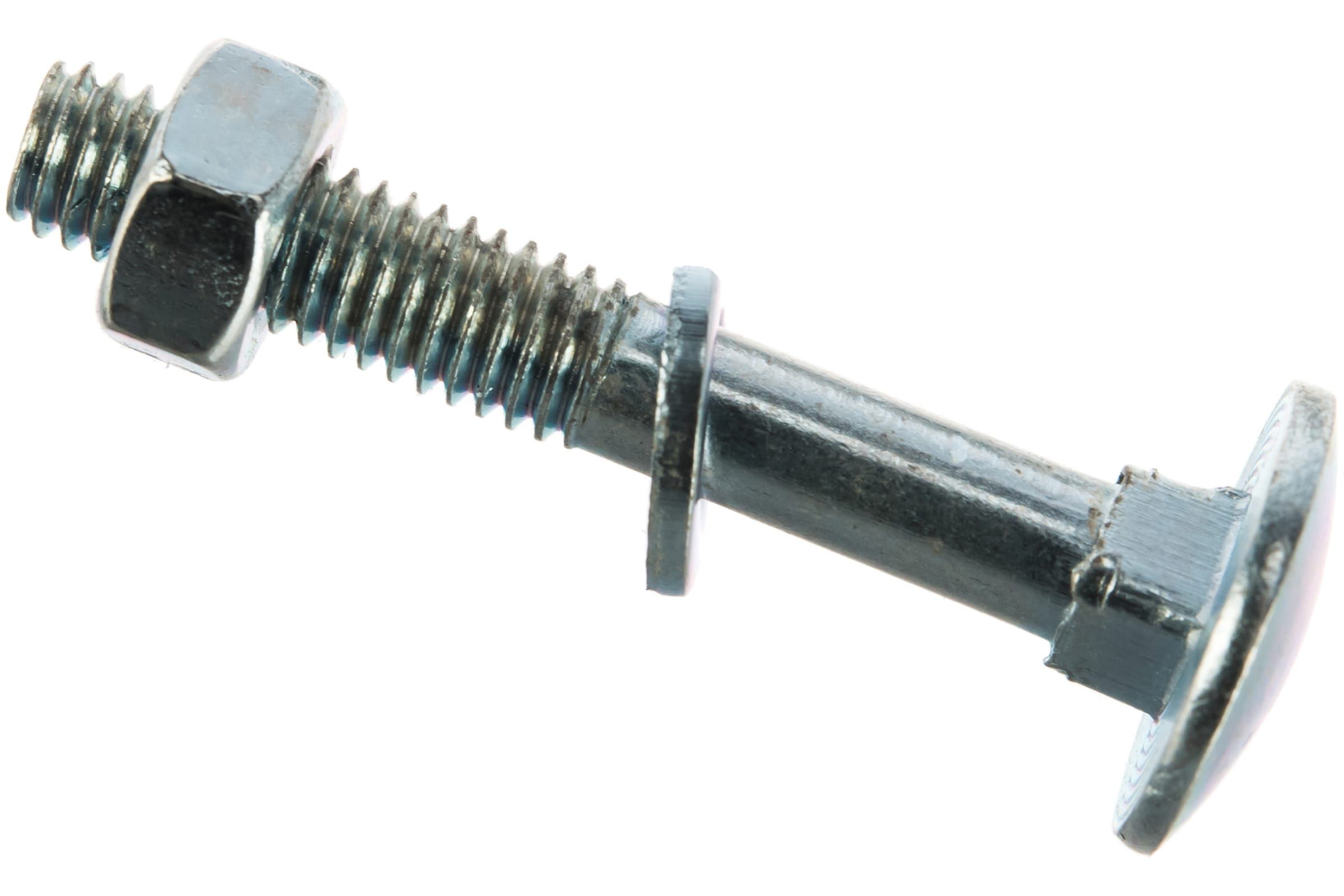 

Метизный двор Пакет мебельный болт с гайкой и шайбой, цинк м6х40мм 10 шт. 4607173901811