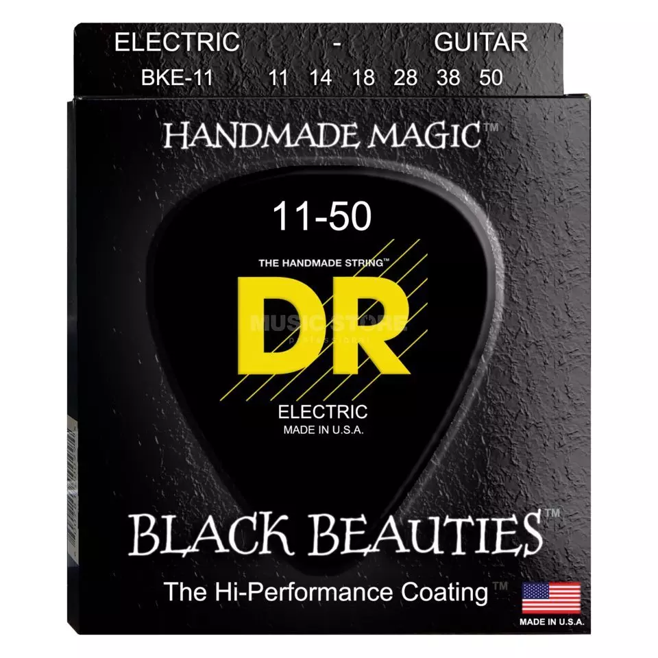 фото Струны для электрогитары dr string bke-11 black beauties