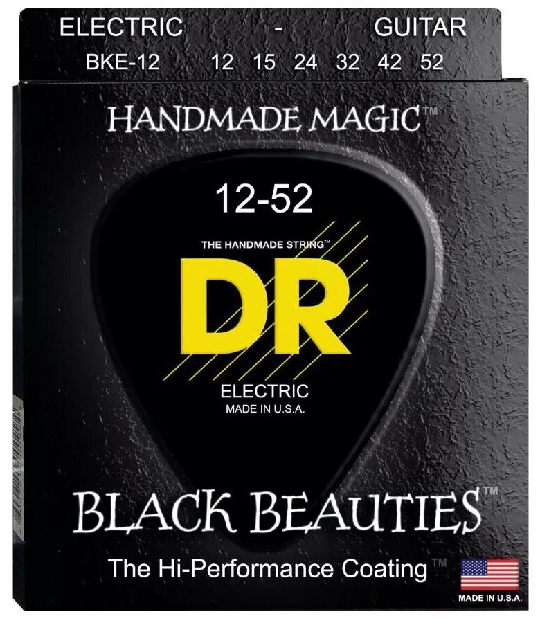 фото Струны для электрогитары dr string bke-12 black beauties