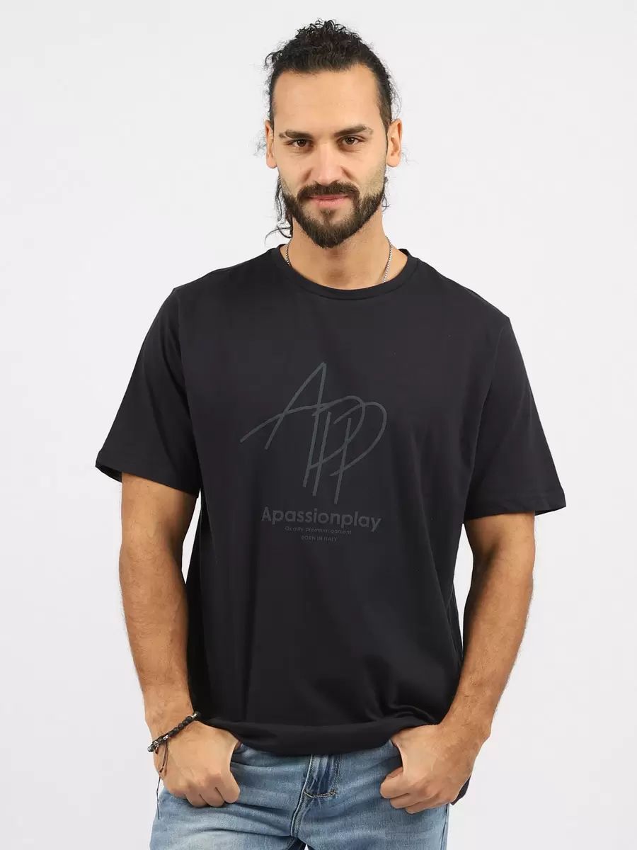 

Футболка мужская A passion play SQ68975 синяя M, Синий, SQ68975