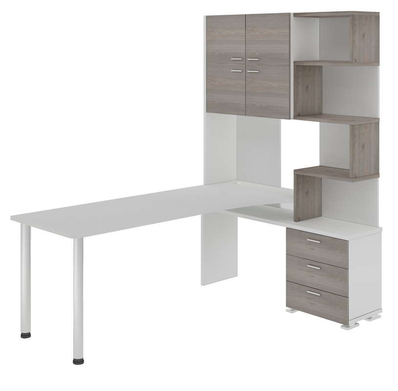

Стол компьютерный Мердэс СР-500М/190 БЕНБЕ-ПРАВ White/Nelson/White