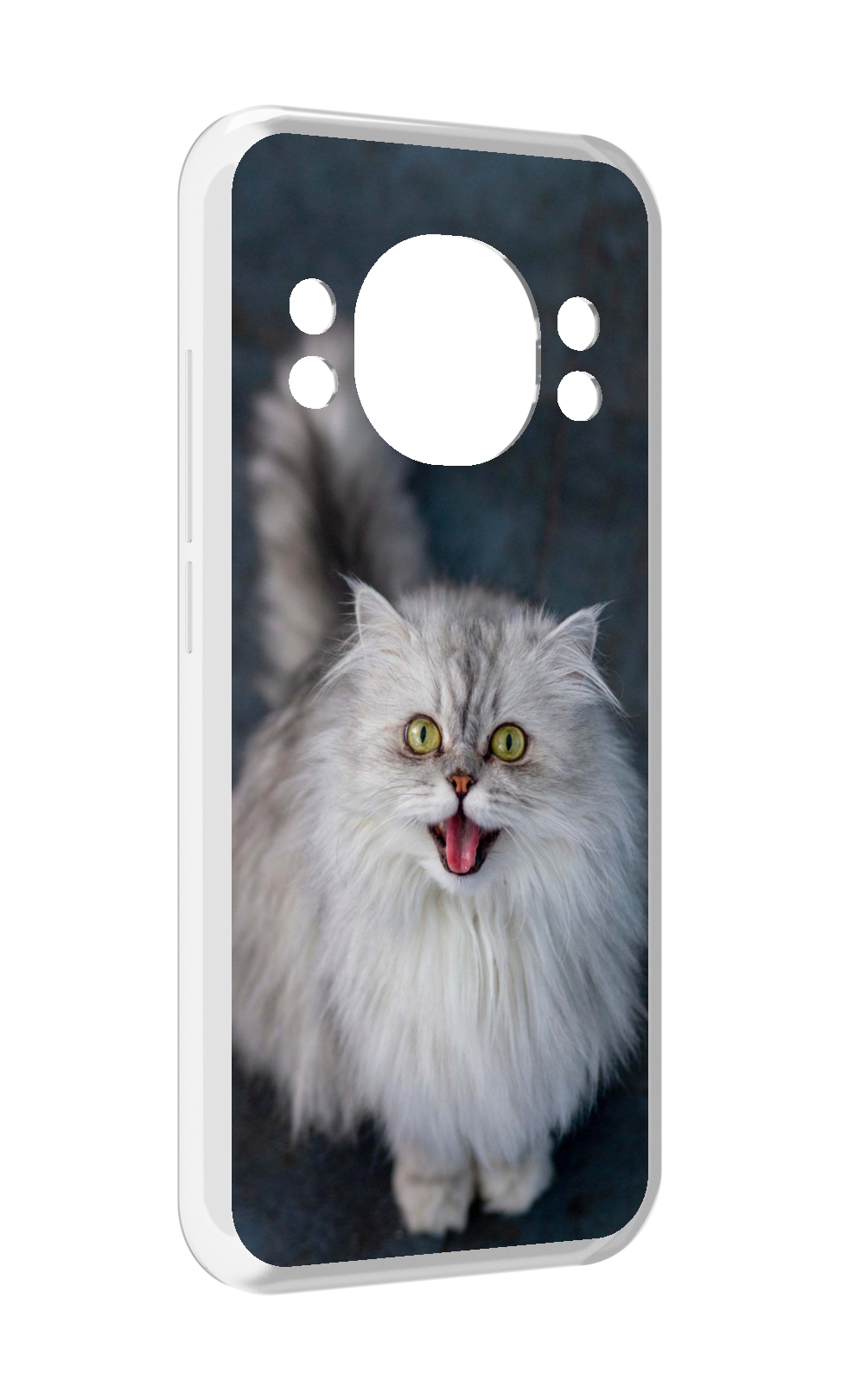 

Чехол MyPads порода кошки британская длинная для Doogee S98 / S98 Pro, Прозрачный, Tocco