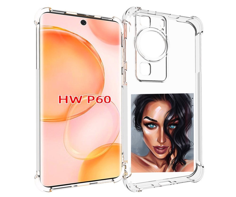 

Чехол MyPads Брюнетка для Huawei P60, Tocco