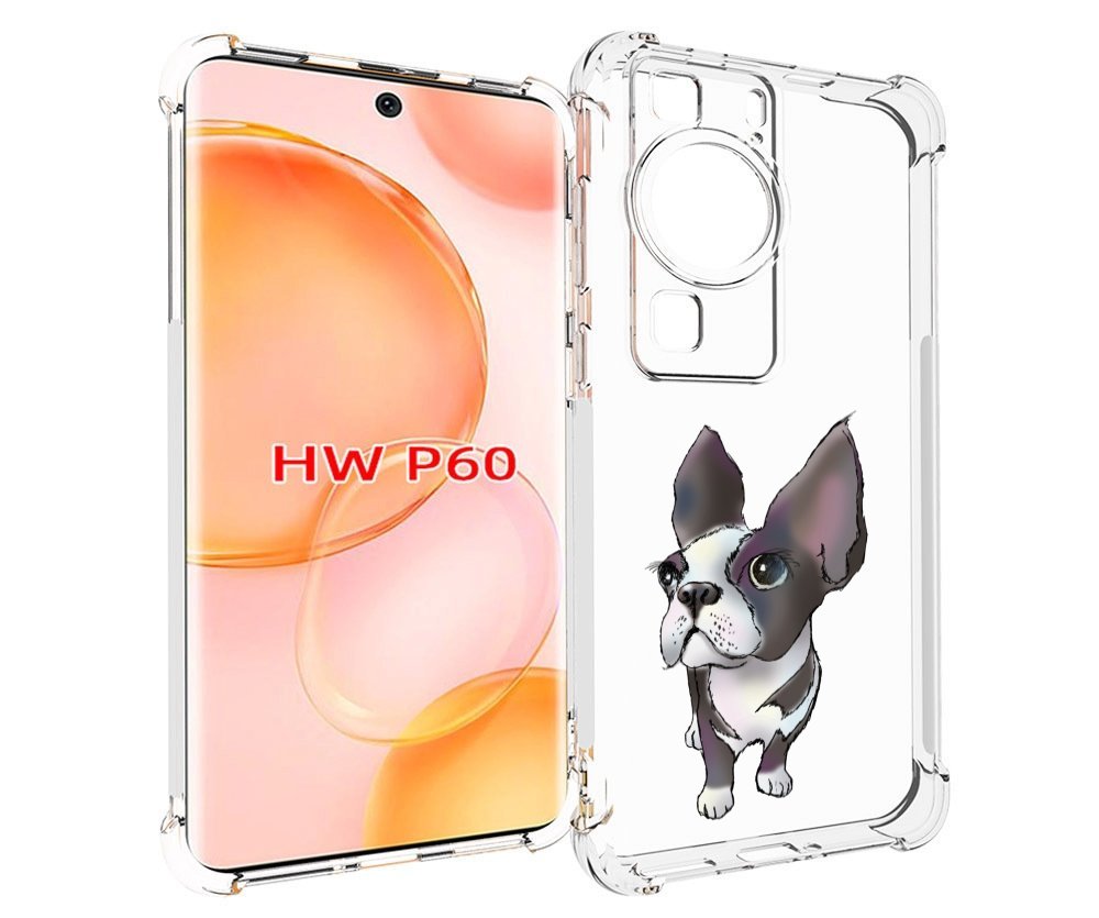 

Чехол MyPads Бульдожка для Huawei P60, Tocco