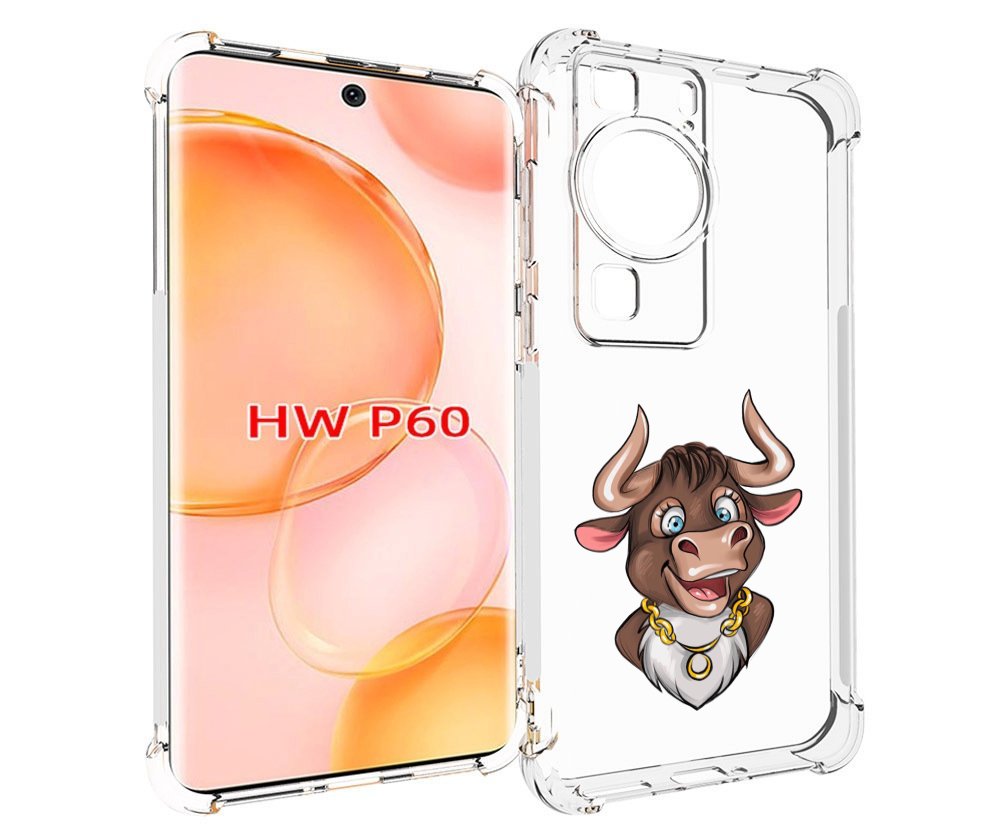 Чехол MyPads Бычок для Huawei P60