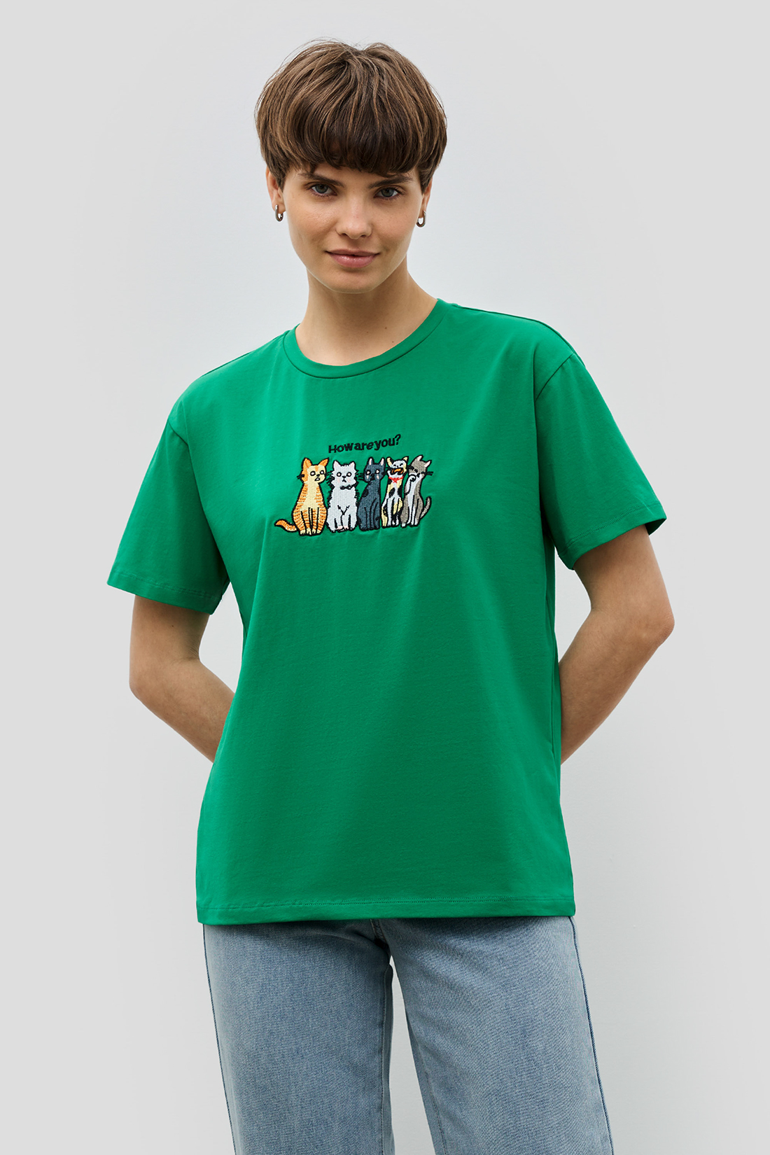 

Футболка женская Baon B2323085 зеленая S, Зеленый, B2323085