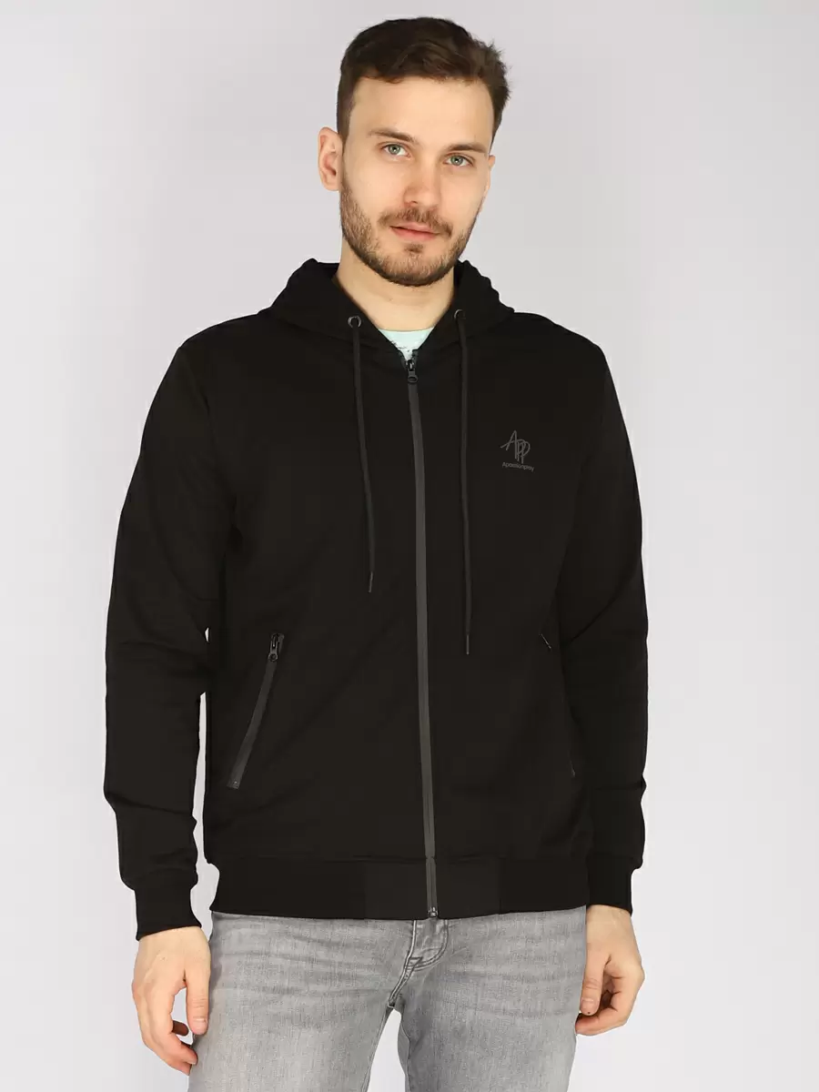 

Толстовка мужская A passion play SQ69071 черная XXL, Черный, SQ69071