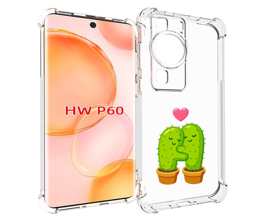 

Чехол MyPads Влюбленные-кактусы для Huawei P60, Tocco