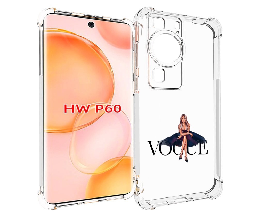 

Чехол MyPads Вог-девушка женский для Huawei P60, Tocco