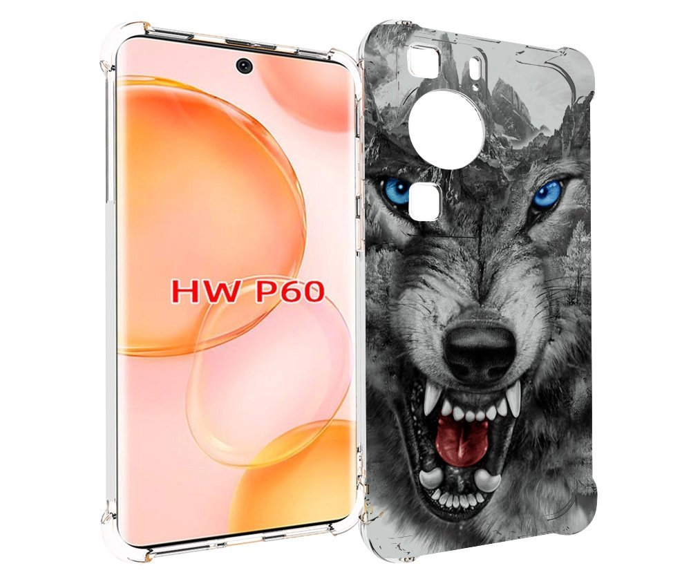 

Чехол MyPads Волк-частица мужской для Huawei P60, Tocco
