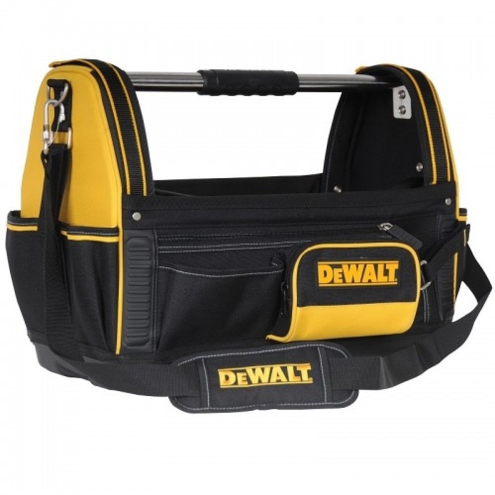 Сумка для электроинструмента DeWalt 1-79-208 с открытым верхом, нейлоновая, 18/50x30x36 см ручка для сумки с карабинами 60 ± 1 см × 2 см