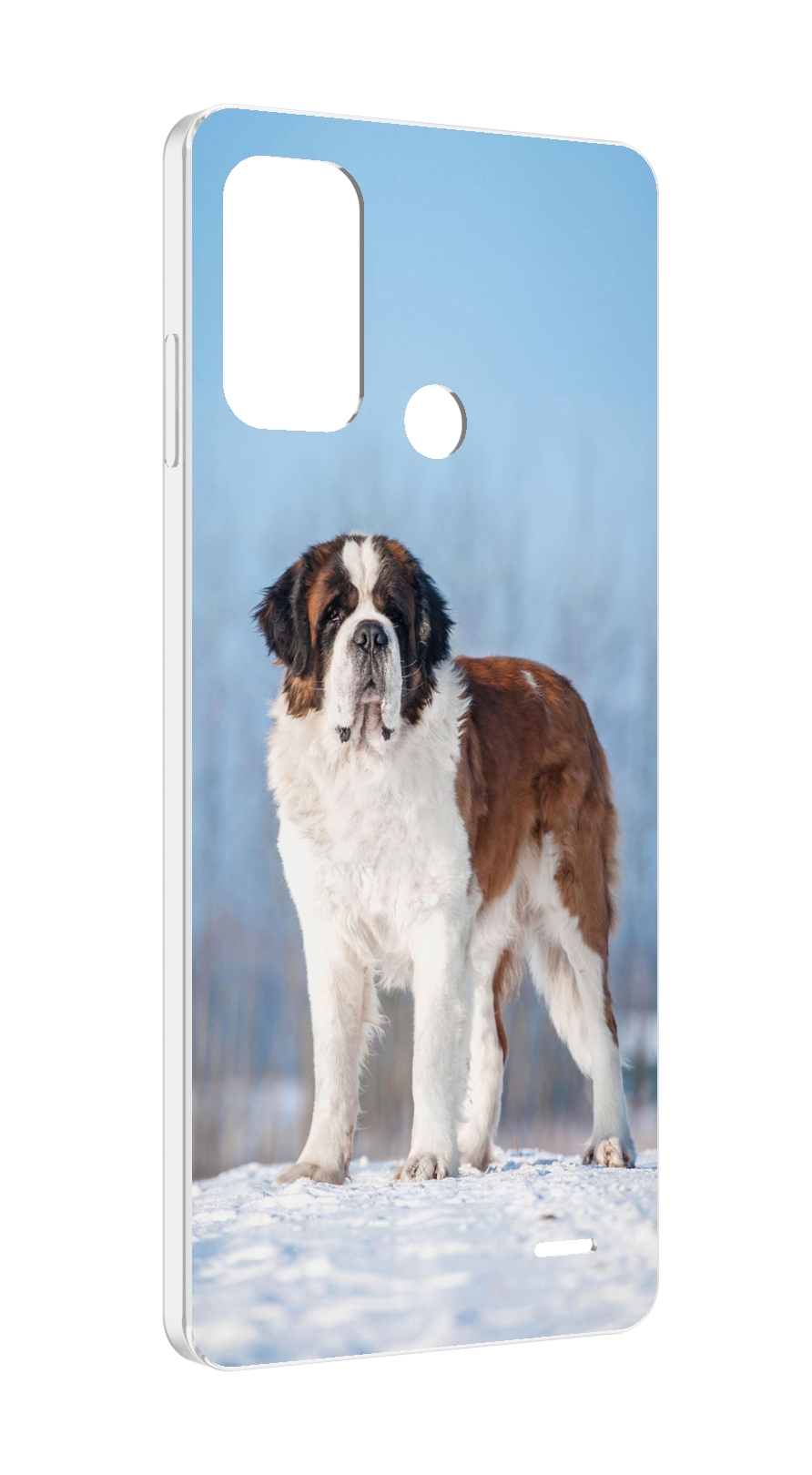 

Чехол MyPads сенбернар для ZTE Blade A52, Прозрачный, Tocco