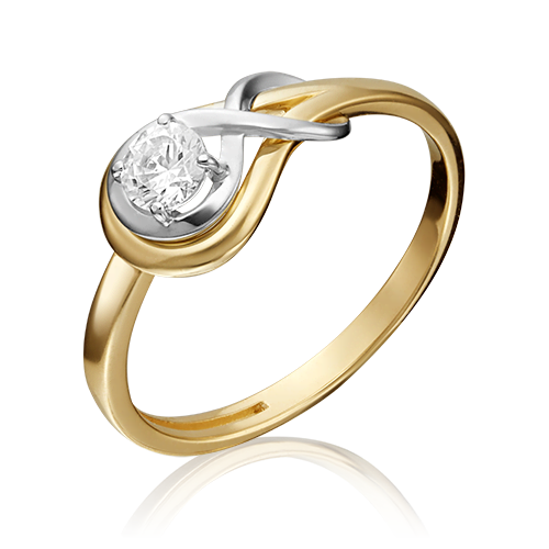 

Кольцо из золота р.  PLATINA jewelry 01-5343-00-501-1121-38, фианит, 01-5343-00-501-1121-38