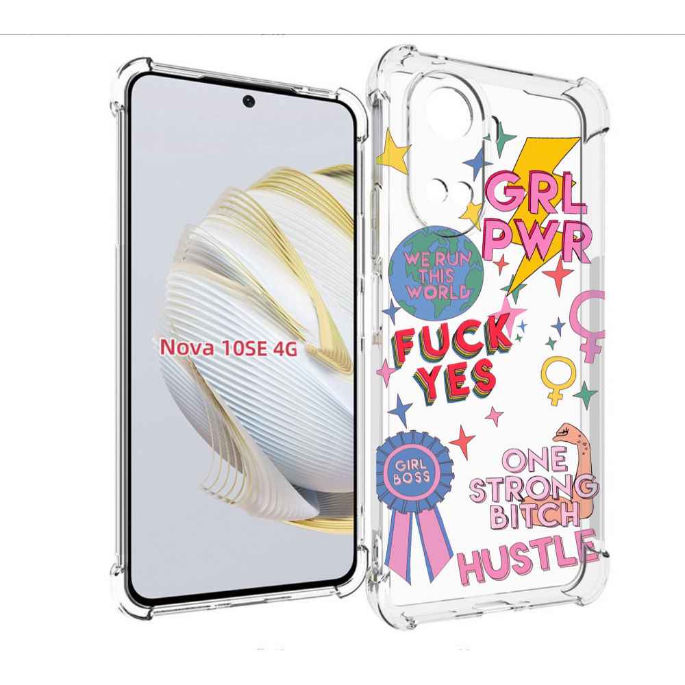 

Чехол MyPads девушки-боссы женский для Huawei Nova 10 SE, Прозрачный, Tocco
