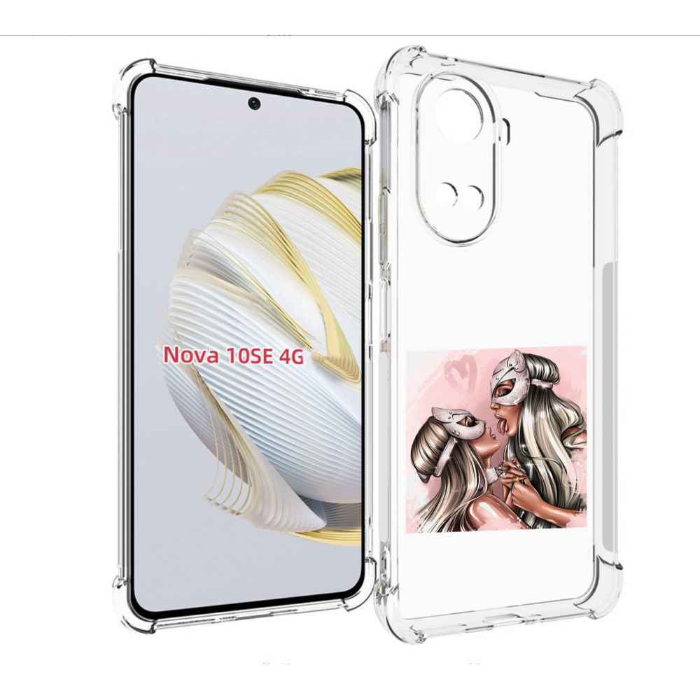 

Чехол MyPads девушки-поцелуй женский для Huawei Nova 10 SE, Прозрачный, Tocco