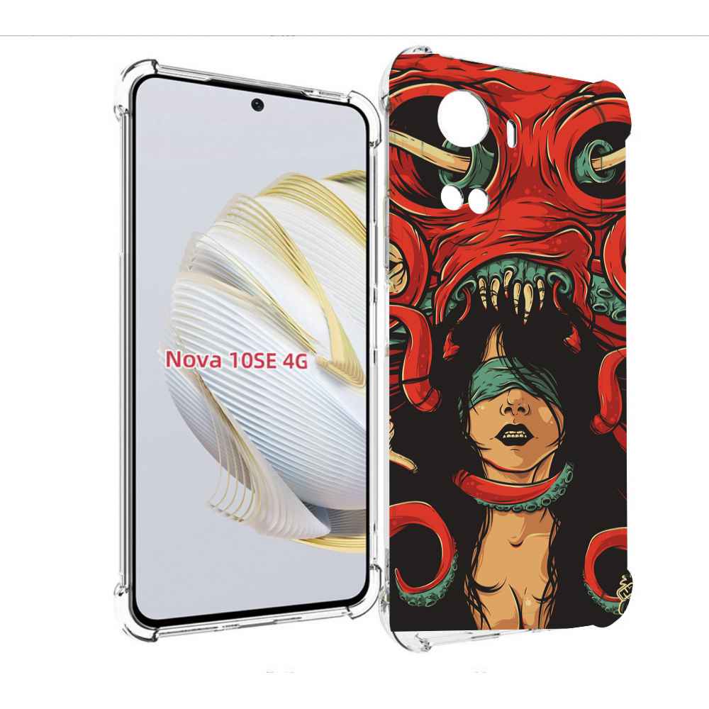 

Чехол MyPads девушку-съедает-осьминог для Huawei Nova 10 SE, Прозрачный, Tocco