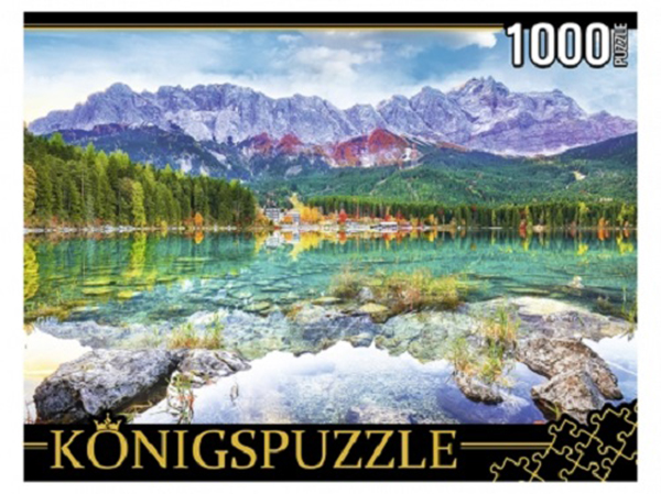 

Пазлы Konigspuzzle Германия Озеро Айбзее, 1000 элементов ГИK1000-0639, ГИK1000-0639