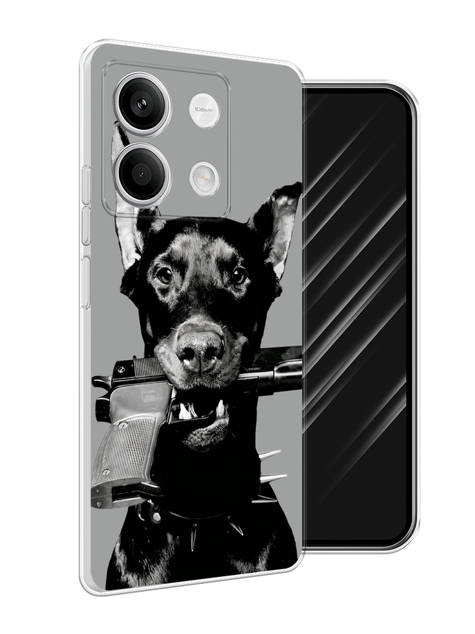 

Чехол Awog на Xiaomi Redmi Note 13 5G "Доберман", Серый, 320050-1