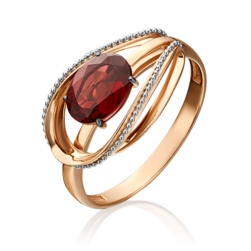 

Кольцо из золота р. 18 PLATINA jewelry 01-5390-00-204-1111-57, гранат, 01-5390-00-204-1111-57