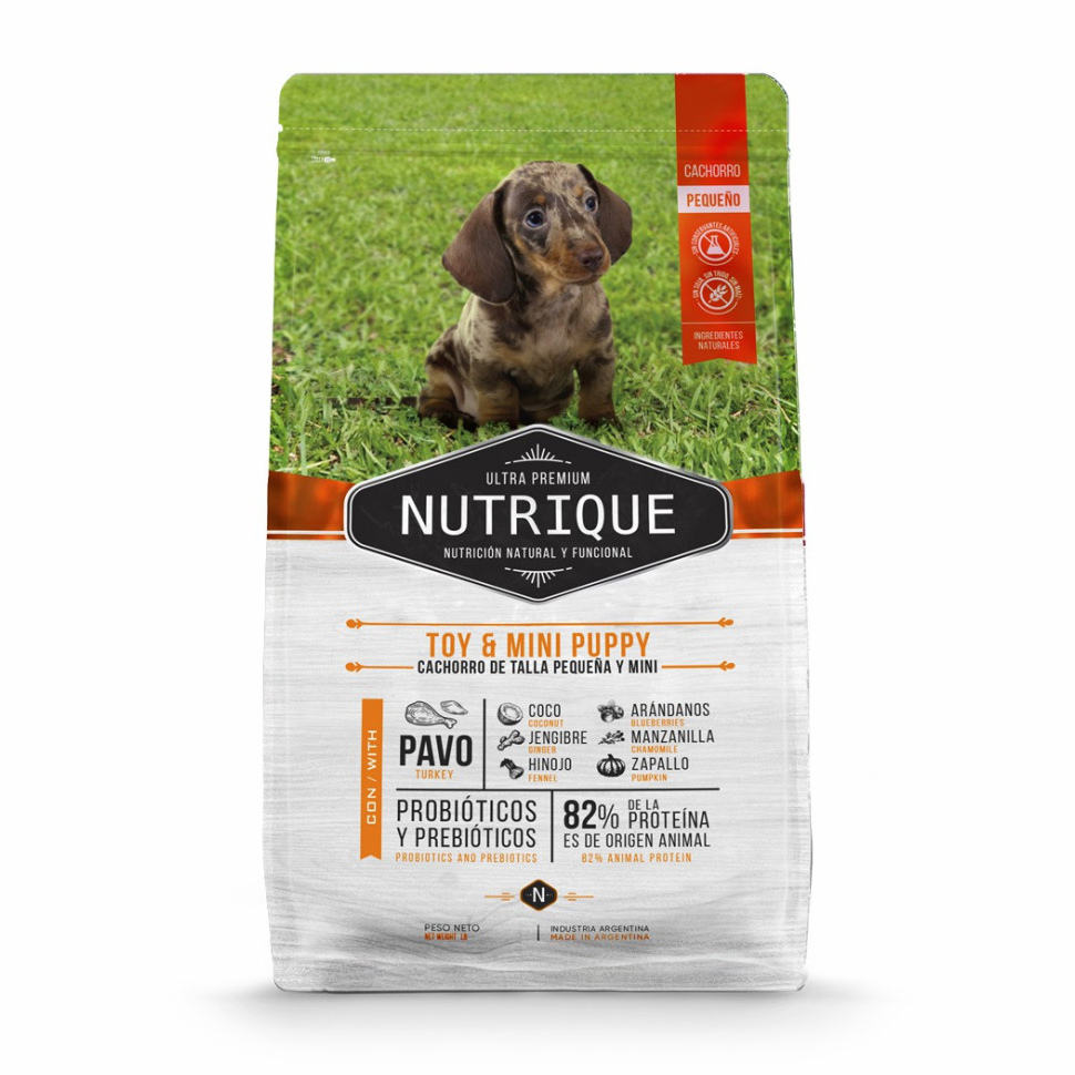 Сухой корм для щенков Vitalcan Nutrique Dog Puppy, для мелких пород, с индейкой, 1 кг