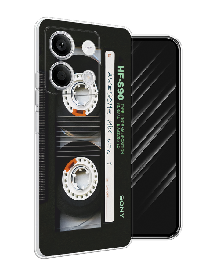 

Чехол Awog на Xiaomi Redmi Note 13 5G "Кассета", Черный, 320050-1