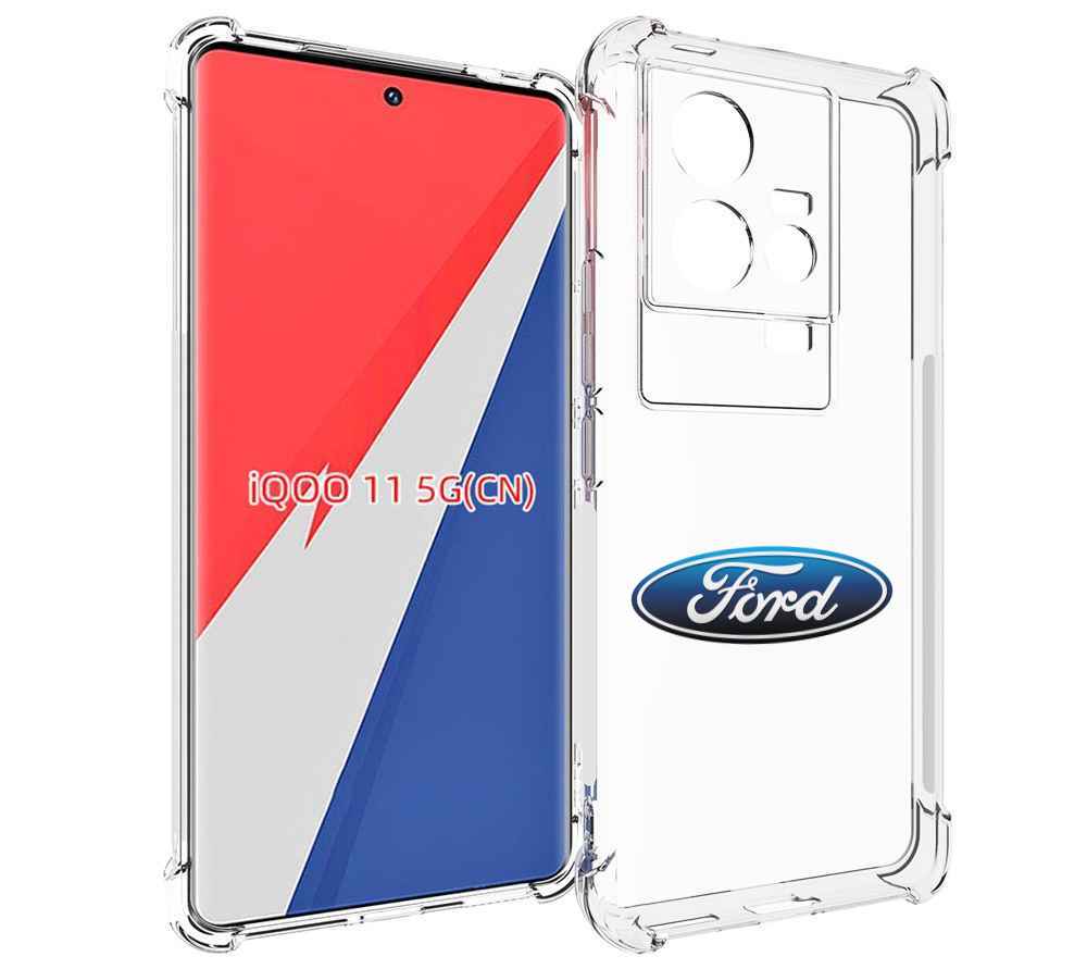 

Чехол MyPads ford-3 мужской для Vivo iQOO 11, Прозрачный, Tocco