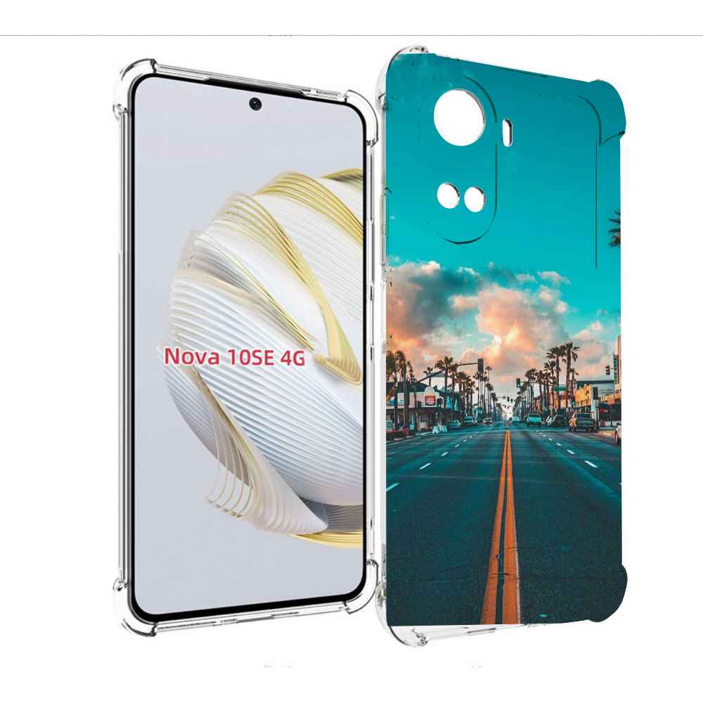 

Чехол MyPads дорога-в-лос-анджелес для Huawei Nova 10 SE, Прозрачный, Tocco