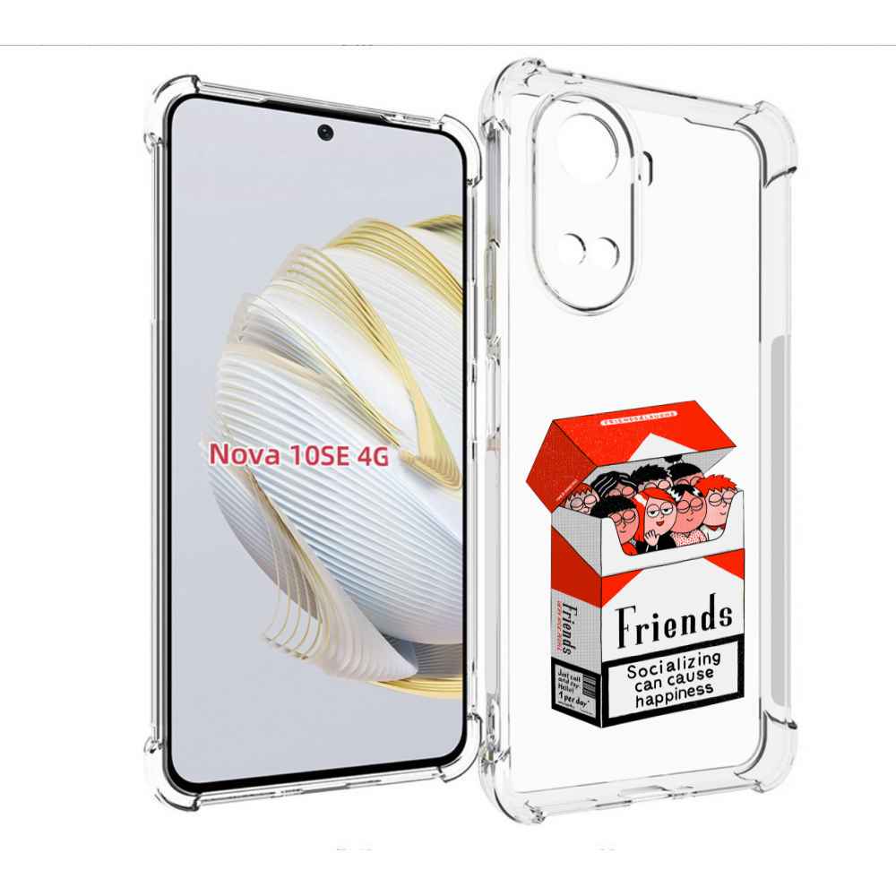 

Чехол MyPads друзья для Huawei Nova 10 SE, Прозрачный, Tocco