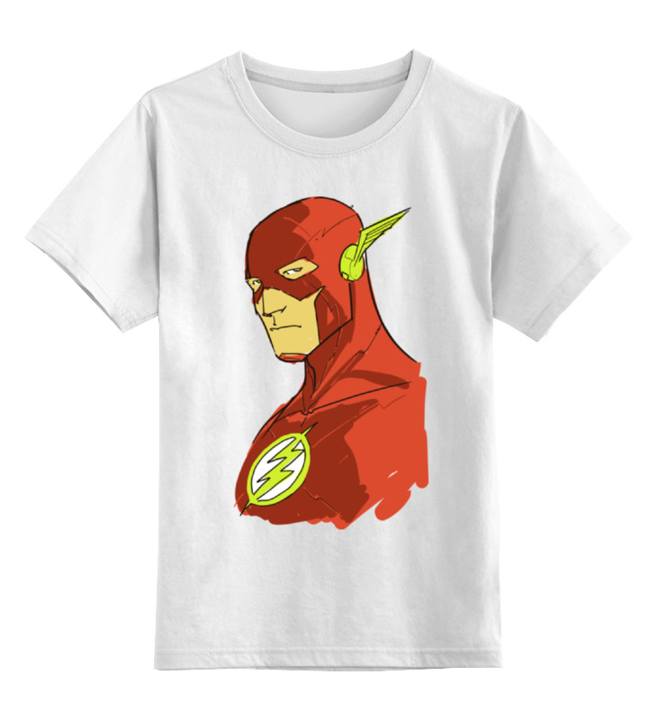 

Футболка детская Printio Flash (молния) цв. белый р. 140, Flash (молния)