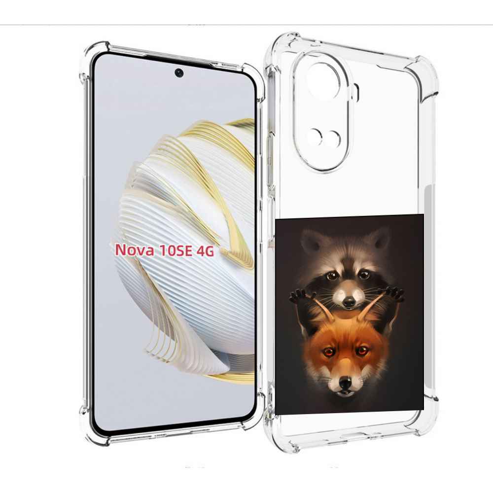 

Чехол MyPads енотик-лисенок для Huawei Nova 10 SE, Прозрачный, Tocco