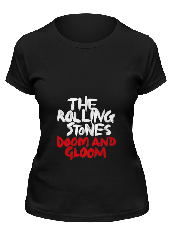 

Футболка женская Printio The rolling stone wear черная M, Черный, The rolling stone wear