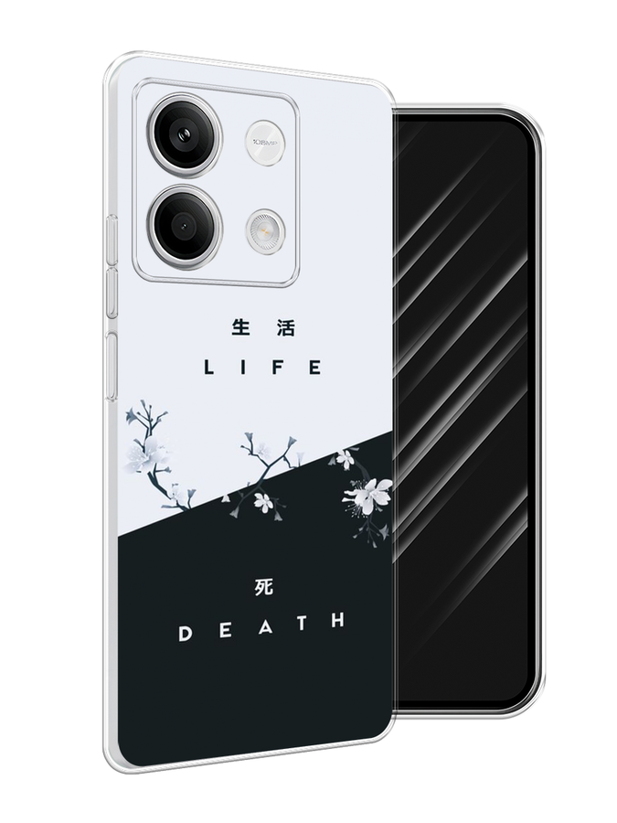 

Чехол Awog на Xiaomi Redmi Note 13 5G "Life and death", Черный;серый, 320050-1