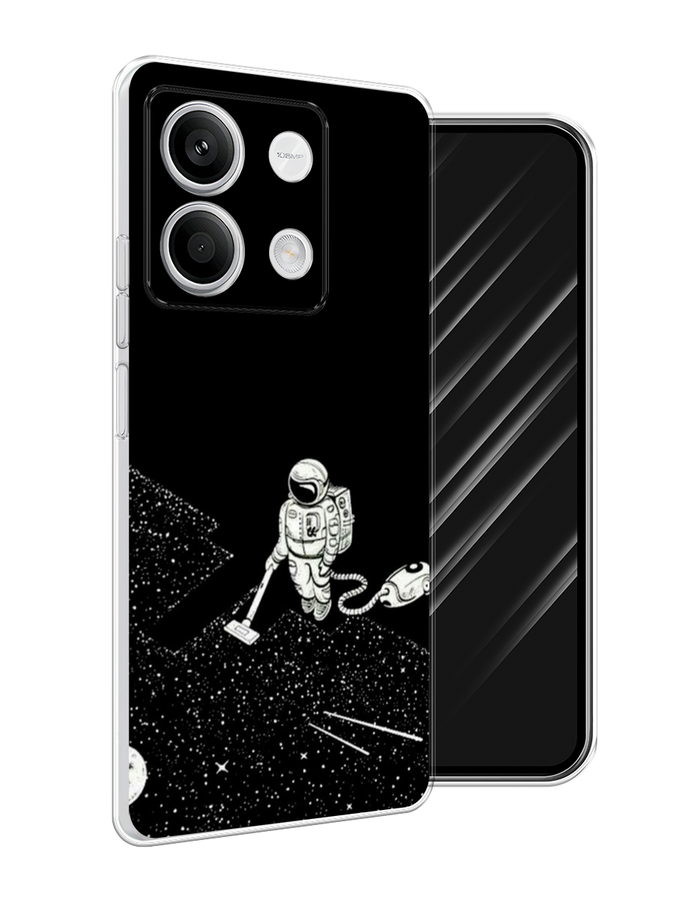 

Чехол Awog на Xiaomi Redmi Note 13 5G "Космонавт с пылесосом", Белый, 320050-1