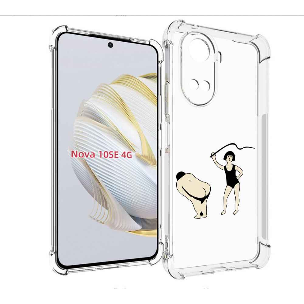 

Чехол MyPads женщина-наказывает для Huawei Nova 10 SE, Прозрачный, Tocco