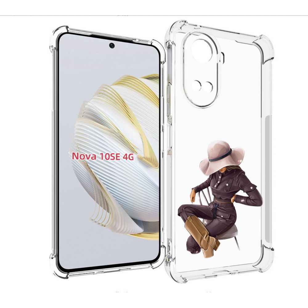 

Чехол MyPads загадочная-девушка-в-костюме женский для Huawei Nova 10 SE, Прозрачный, Tocco